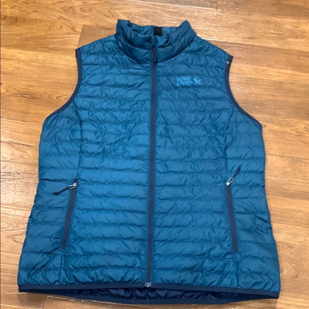 Eddie Bauer 650 Down Teal Packable Down Vest